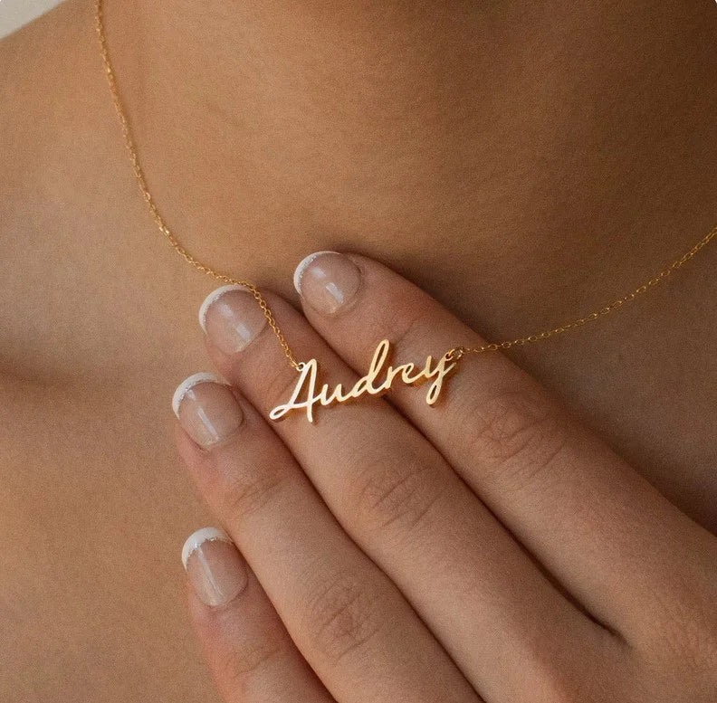 Gouden naamketting