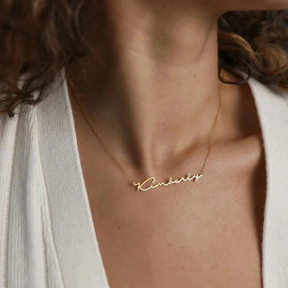 Gouden naamketting